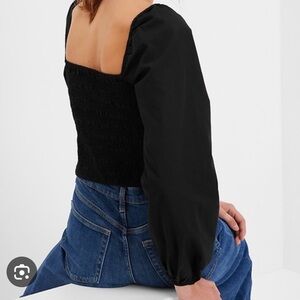 NWT Gap Puff Sleeve Sweetheart Top